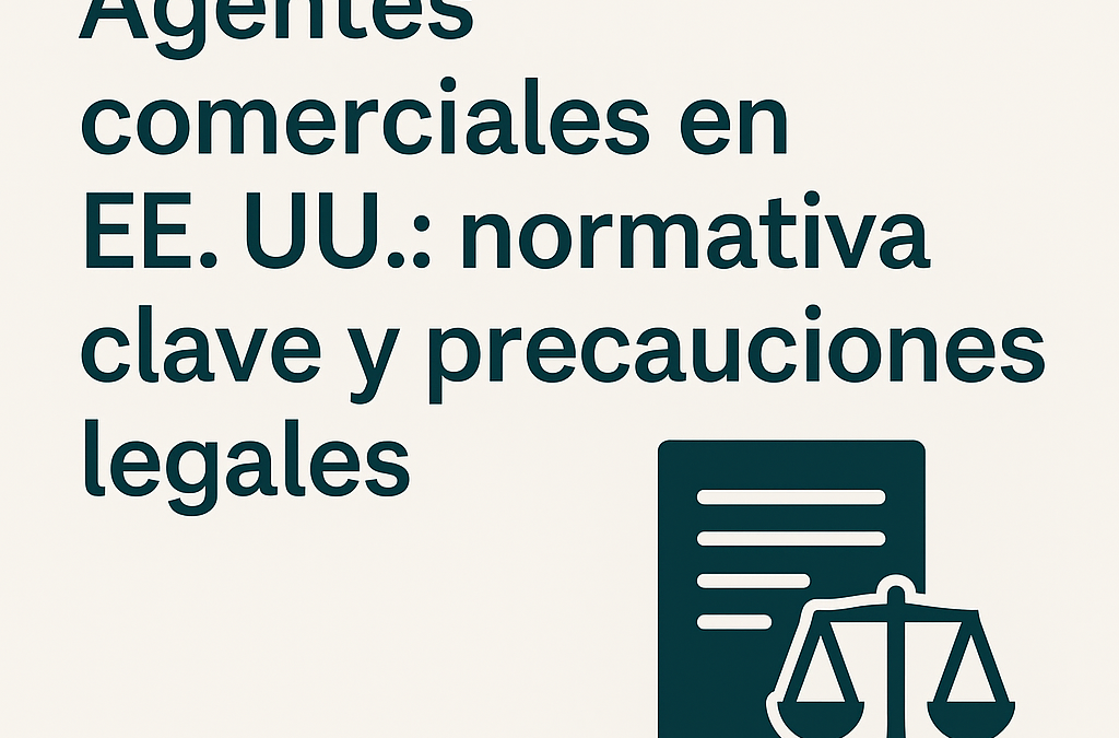 Agentes comerciales en EE.UU.: normativa clave y precauciones legales