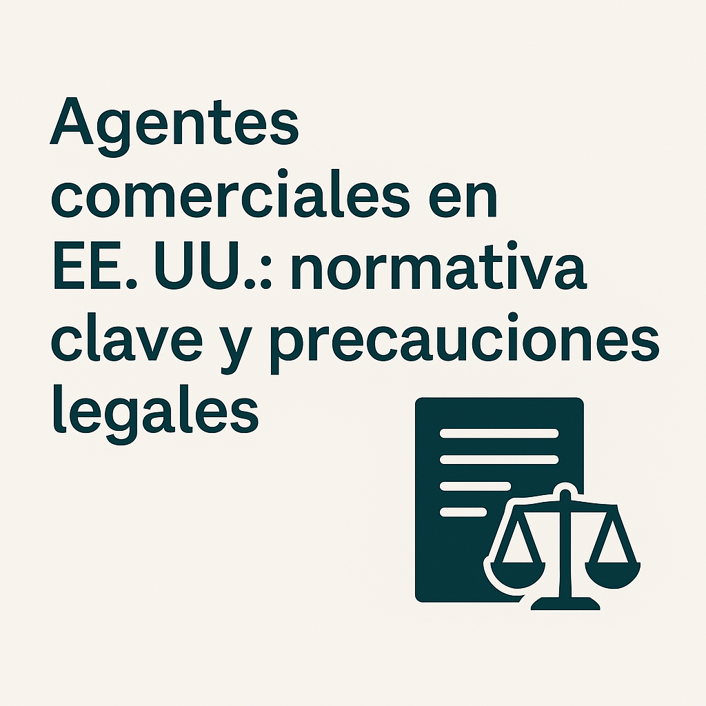 Agentes comerciales en EE.UU.: normativa clave y precauciones legales
