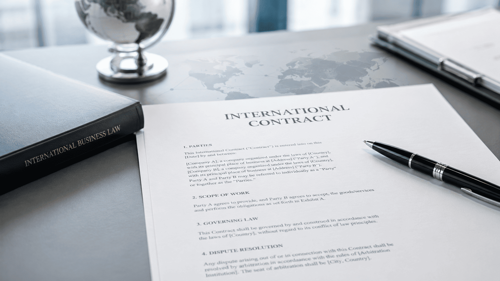 Revisión de un contrato mercantil internacional